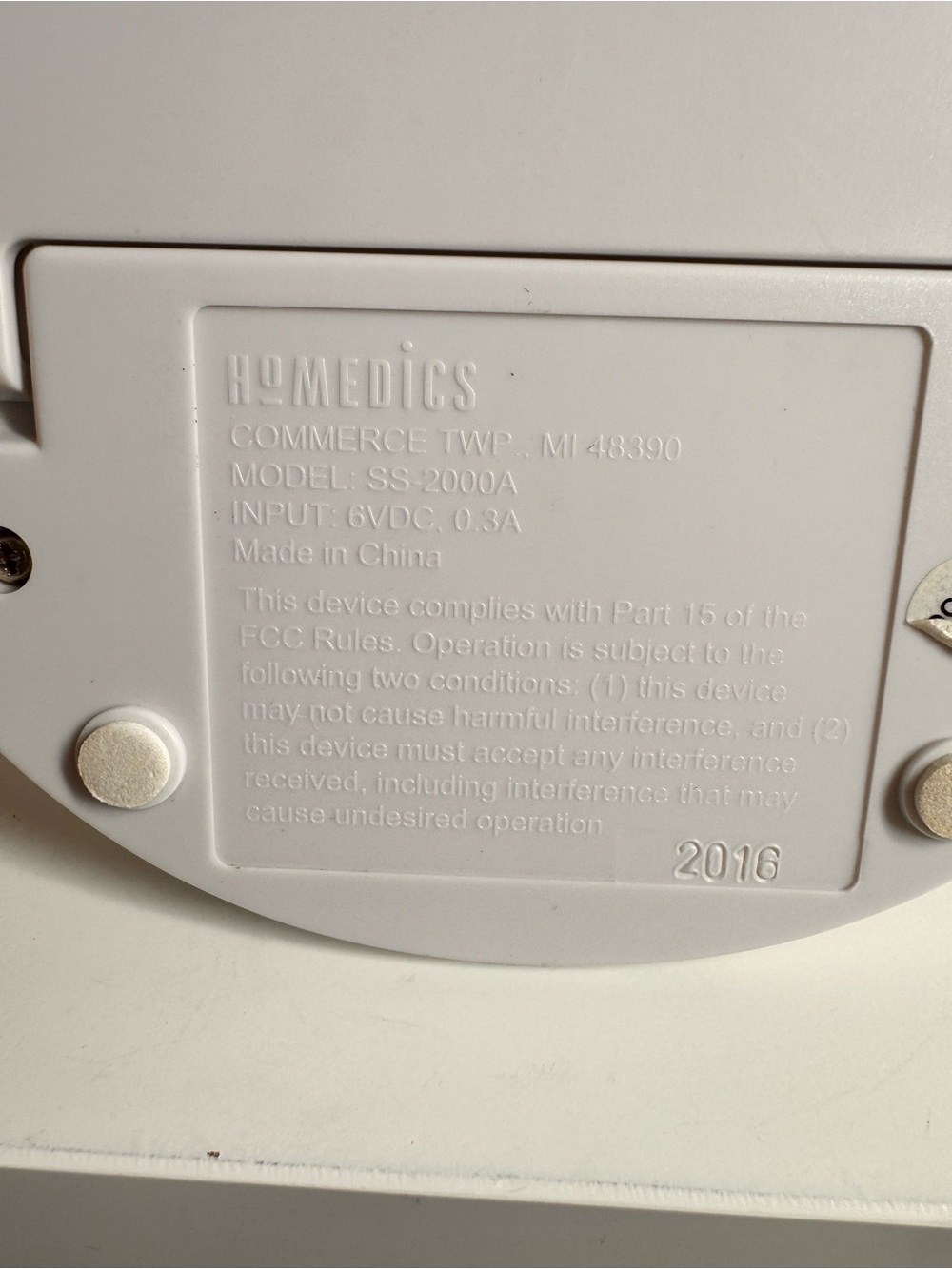 Homedics White and Silver Portable Sound Machine - Picture 7 of 8